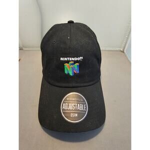 NWT 2022 Nintendo 64 (N64) Hat/Cap - Black Bioworld - One Size - China